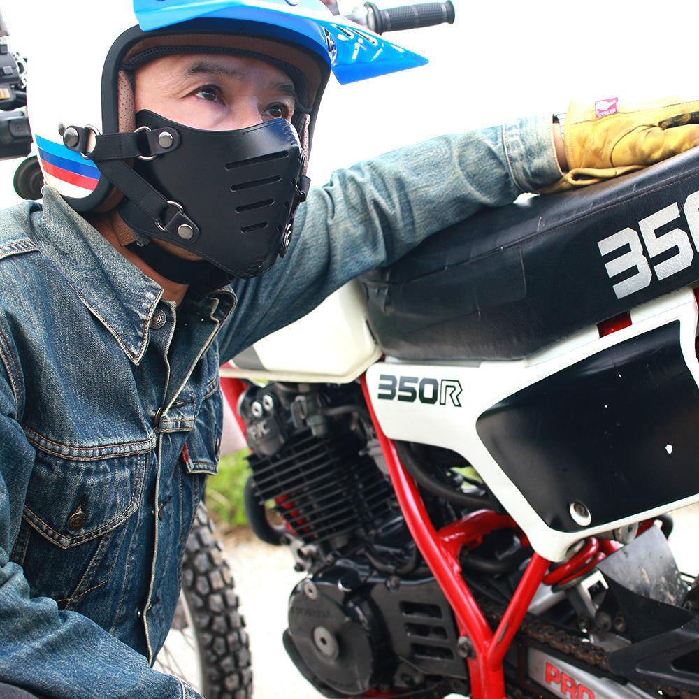 親父ライダーを格好良く演出！本革フェイスマスクMG RIDERSのブログを開始します！